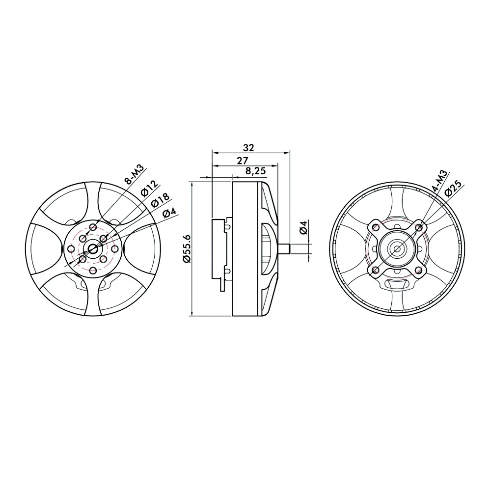T-Motor-Antigravity-MN5008-KV170-5 T Motor Antigravity MN5008 KV170