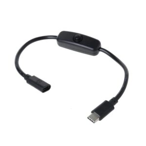 Type Male To Cable - Type-C Male to Female Cable with Switch for Raspberry Pi 4