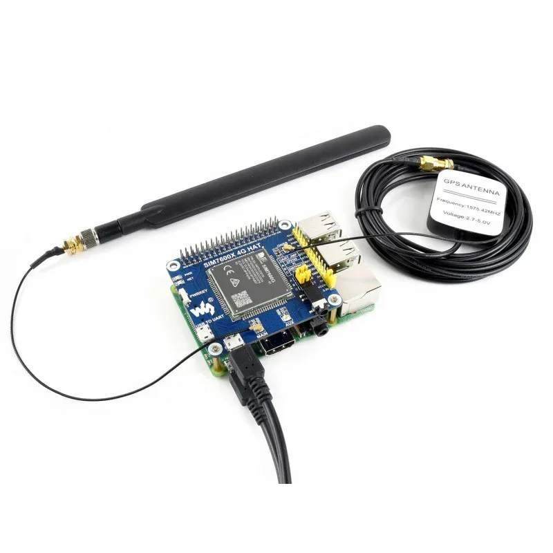 Waveshare-SIM7600G-H-4G-HAT-For-Raspberry-Pi-LTE-Cat-4-4G-3G-2G-Support-6 Waveshare SIM7600G-H 4G HAT For Raspberry Pi, LTE Cat-4 4G / 3G / 2G Support