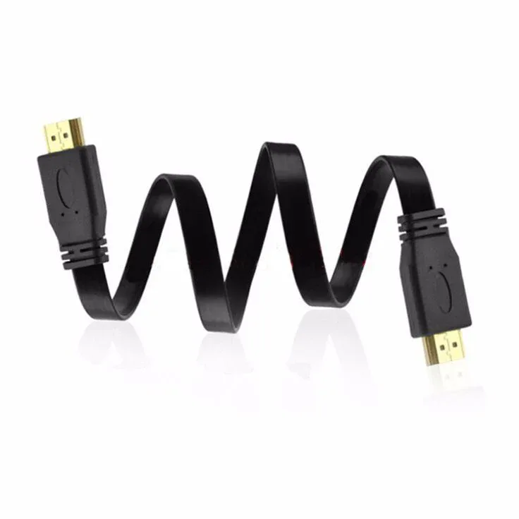 robu-1-23 HDMI to HDMI 1M Flat Pure Copper Black