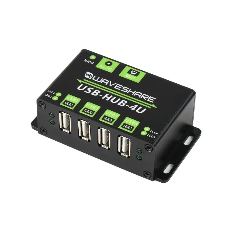 Waveshare Industrial Grade Adapter - Waveshare Industrial Grade USB HUB, Extending 4x USB 2.0 Ports