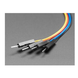 Adafruit STEMMA QT / Qwiic JST SH 4-pin to Premium Male Headers Cable – 150mm Long