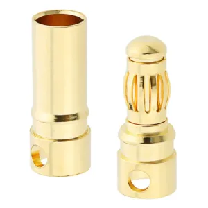 4mm Gold Connectors Male/Female Pair-1 Pairs 3 4mm Gold Connectors Male/Female Pair-1 Pairs