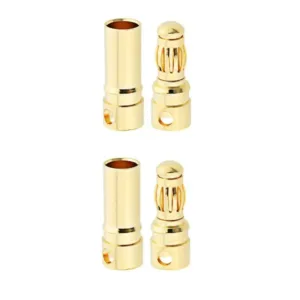 4mm Gold Connectors Male/Female Pair-1 Pairs