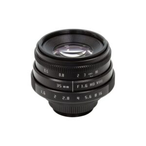 35mm Adapter - Arducam 35mm F1.6 Mirrorless C-Mount Lens for Raspberry Pi HQ Camera, with C-CS Adapter
