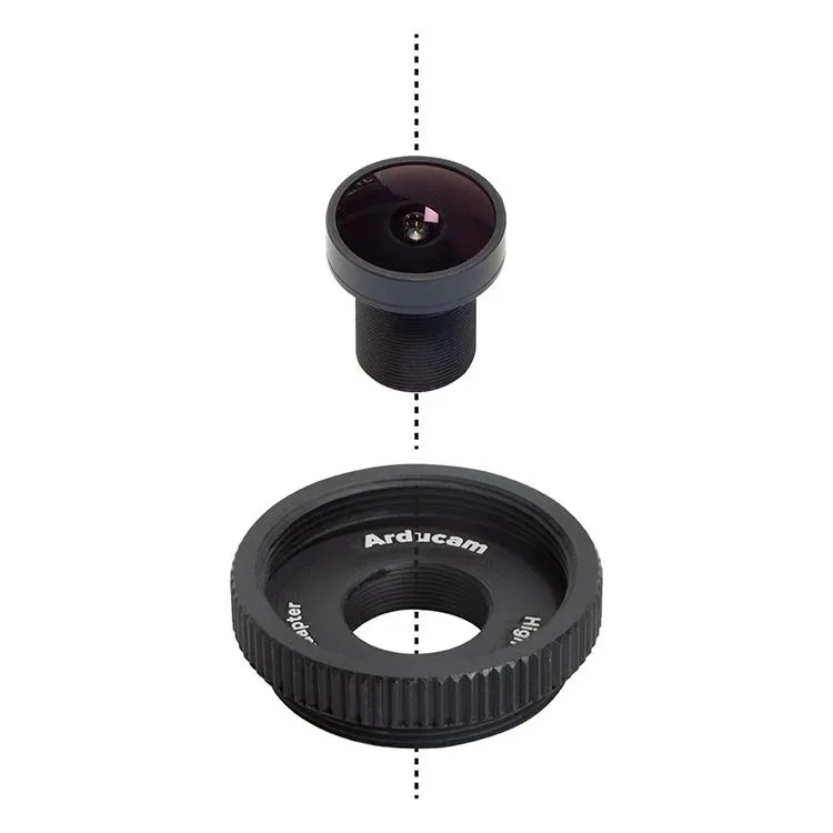 M12 Adapter - Arducam 120 Degree Wide Angle 1/2.3inch M12 Lens with Lens Adapter for Raspberry Pi High Quality Camera