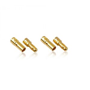 3.5mm Connector Gold - PolyMax 3.5mm Gold Male/Female Connectors 2 PAIRS (4PC)
