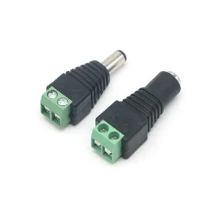 5.5mm Adapter - Male + Female 2.1*5.5mm for DC Power Jack Adapter Connector Plug For CCTV Camera