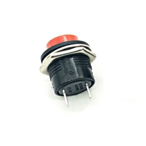 Red R13-507 16mm No Lock Push, Button Momentary Switch 3A, 250V