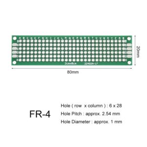 2-x-8-cm-Universal-PCB-Prototype-Board-Single-Sided-2.54mm-Hole-Pitch-3