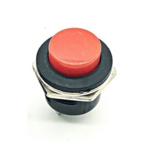 R13 Switch - Red R13-507 16mm No Lock Push, Button Momentary Switch 3A, 250V