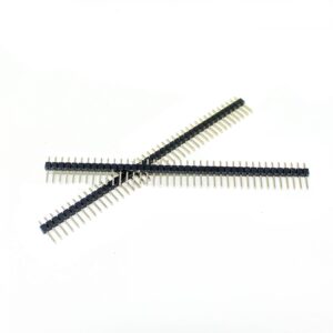 2.54mm 1×40 Pin Male Single Row Straight Short Header Strip (Pack of 3)