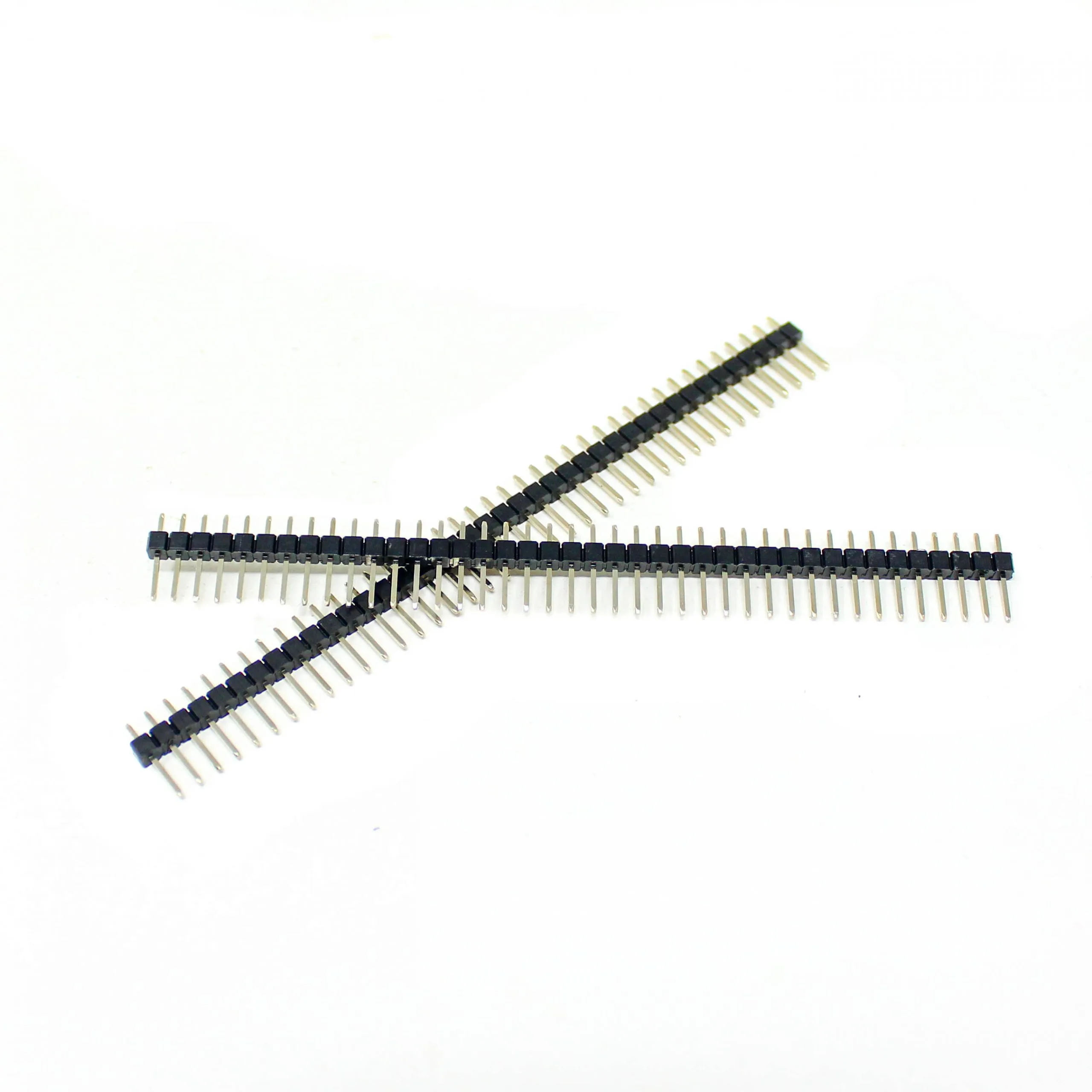2.54mm 1×40 Pin Male Single Row Straight Short Header Strip (Pack of 3)