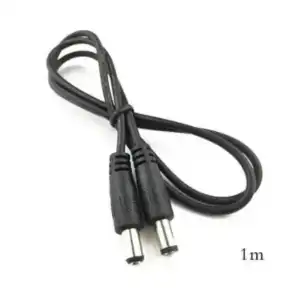 Adapter Connector Cable DC Plug 5.5×2.1mm Male To 5.5×2.1mm Male Adapter Connector Cable 1M