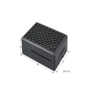 Aluminum Grid Grooved Case for Raspberry Pi 4 4 21175-outline-dimensions