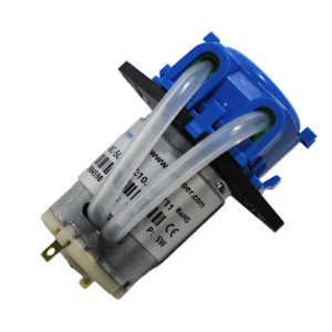 12V Dc Peristaltic Dosing Pump For Aquarium Lab Analytic | 2mm ID x 4mm OD | 5 ~ 40 ml / min