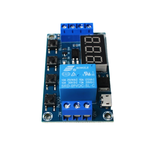 6-20V 1-Channel Power Relay Module with Adjustable Timing Cycle