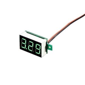 30v Wire - 0.28inch 3.5-30V Two Wire DC Voltmeter Green