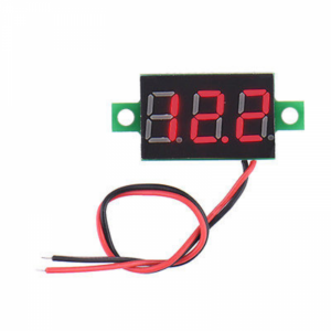 30v Wire - 0.28inch 4.5-30V Two Wire DC Voltmeter Red