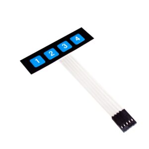 12v Switch - DC 12V 1×4 Key Matrix Membrane Switch Keypad