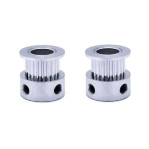 Aluminum Gt2 Timing Pulley 8mm - Aluminum GT2 Timing Pulley 20 Tooth 8mm Bore for 6mm Belt – 2Pcs