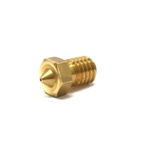 M6 Thread Brass Nozzle 3mm - M6 Thread Brass Nozzle V5 V6 UM Compatible – 3mm x 0.4mm (for 3D printer)