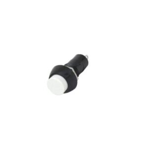 Pbs-11b Switch - White PBS-11B 12MM 2PIN Momentary Self- Reset Round Plastic Push Button Switch