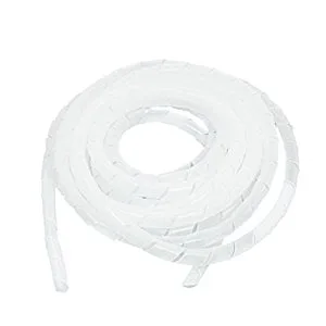 8mm Wire - 8mm Spiral Wrapping Band White 10M for Wires