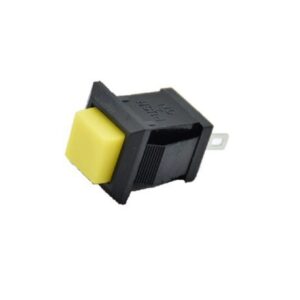 Ds-431 Switch Yellow - Yellow DS-431 2PIN OFFON Self-Reset Square Push Button Switch（NC Press Break）
