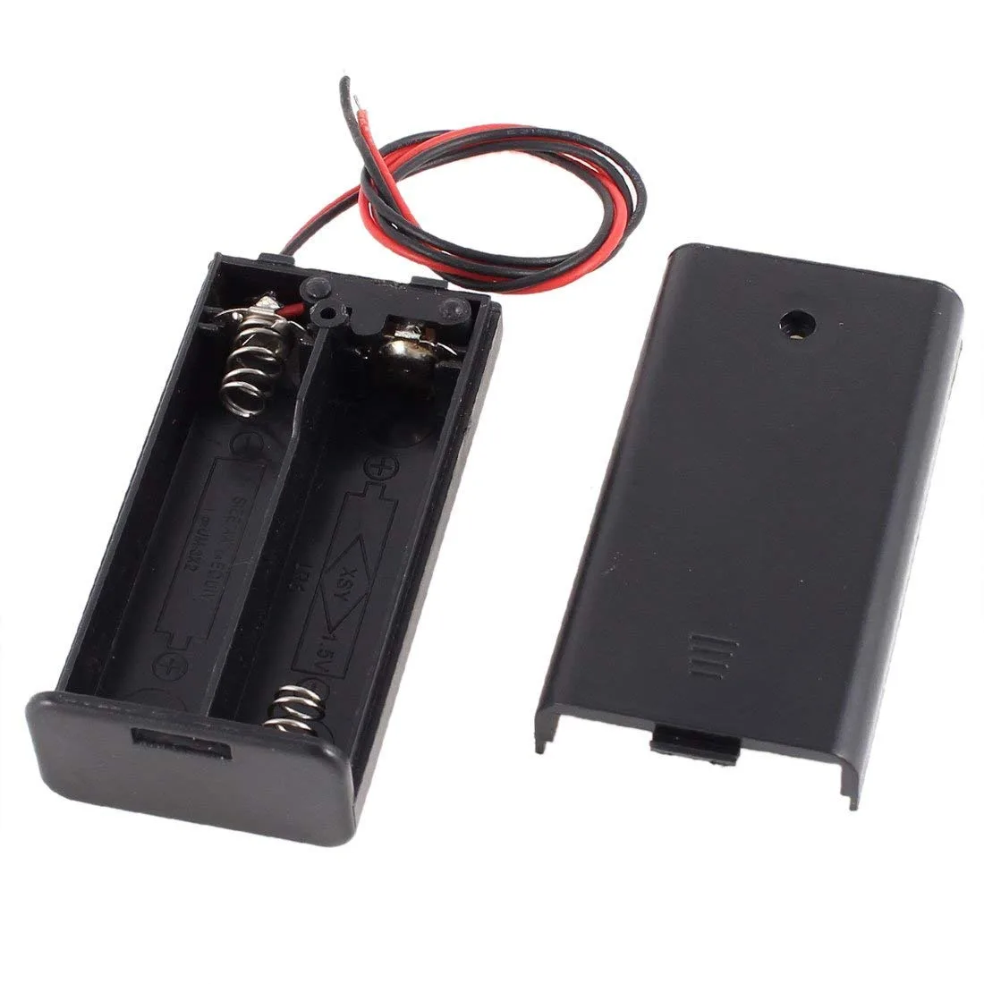 1.5v Battery 449833 - 2 x 1.5V AA battery holder with cover and On/Off Switch
