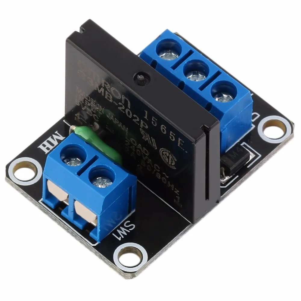 1 Channel 5V Relay Module Solid State High Level SSR DC Control 250V 2A with Resistive Fuse