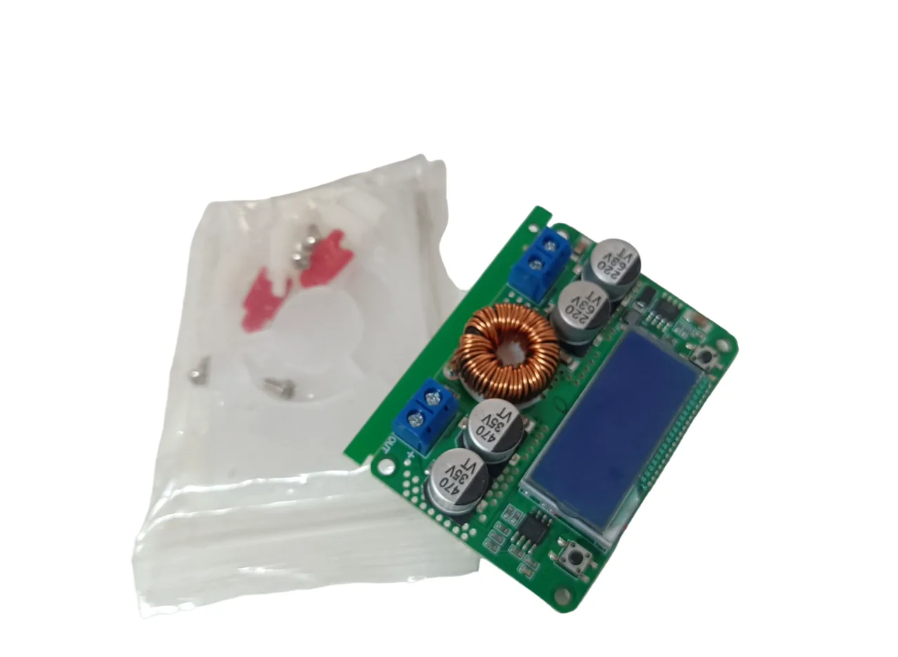 7a Module - 7A DC 60V Adjustable Step-Down Regulator NC Power Supply Module Current Voltage Meter LCD Display(With Case)