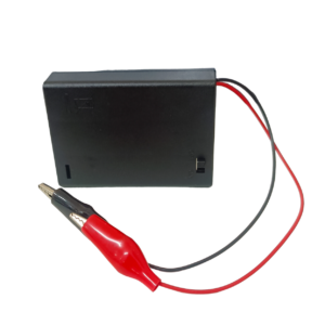 3 x AA Battery Holder Box with Switch and Alligator Clips