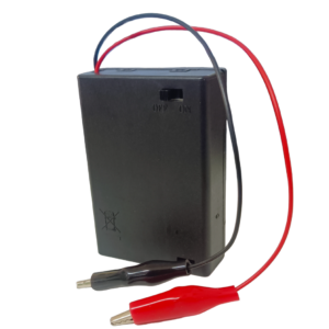 3 x AA Battery Holder Box with Switch and Alligator Clips