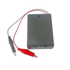 3 x AA Battery Holder Box with Switch and Alligator Clips