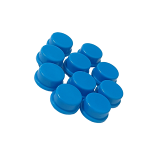 12x12x7.3 mm Round Cap for Square tactile Switch – Blue (Pack of 10)