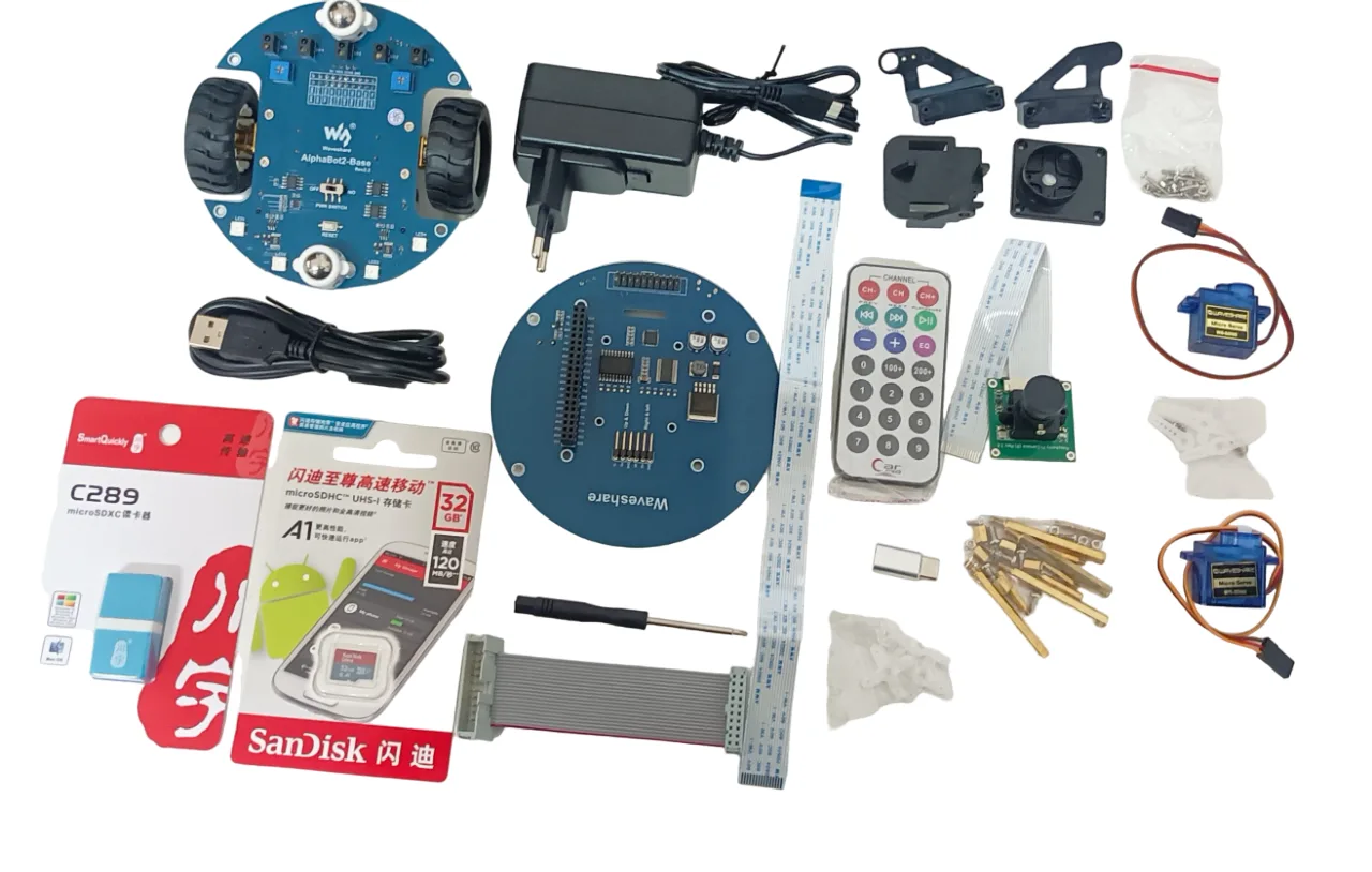 Waveshare AlphaBot2 robot building kit for Raspberry Pi 3B/3B+/4B (no Pi)