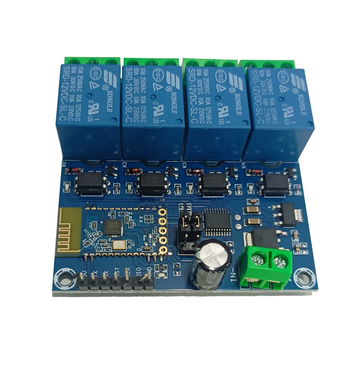 12v Module 449996 - DC 12V Bluetooth 4 Channels Relay Module, Internet Smart Remote, Control Mobile Phone, Switch Wireless...