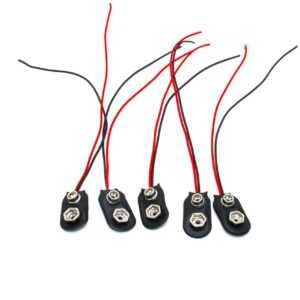 9V 15cm Battery Connector –(Pack of 5)