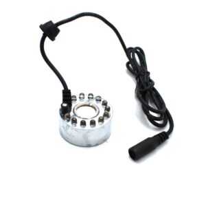 DC24V 16MM 12LED Alloy Air Humidifier Mist Maker Nebulizer 46MM*38MM