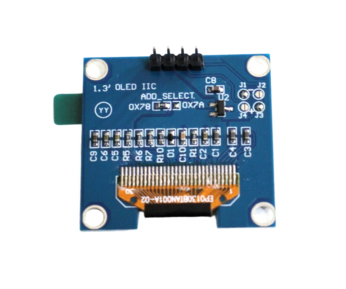 1.3 Inch I2C IIC 4 pin OLED Display Module with VCC GND-Blue