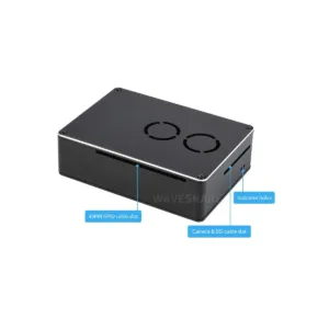 Waveshare Dual Fan Case for Raspberry Pi 4 Dull-Polish Surface 3 PI4-CASE-G-details-6