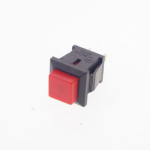 Red DS-429A 10MM 2PIN Self-Locking Square Push Button Switch with Lock.4