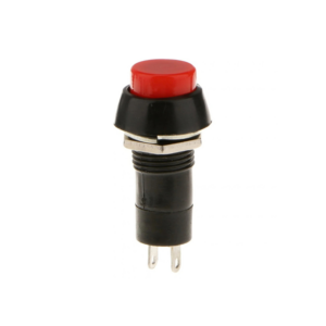 Red PBS-11B 12MM 2PIN Momentary Self-Reset Round Plastic Push Button Switch
