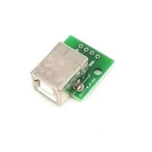 USB Type-B Female Head to DIP 4 pin Breakout PCB Module