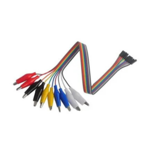 10Pin Alligator Clips Jumper Wires Crocodile Dupont Line with Female Connector Cable for DIY Connection – 20cm