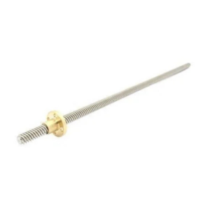 200mm Trapezoidal 4 Start Lead Screw 8mm Thread 2mm Pitch Lead Screw with Copper Nut