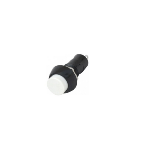 White PBS-11A 12MM 2PIN Self-Locking Round Plastic Push Button Switch.2