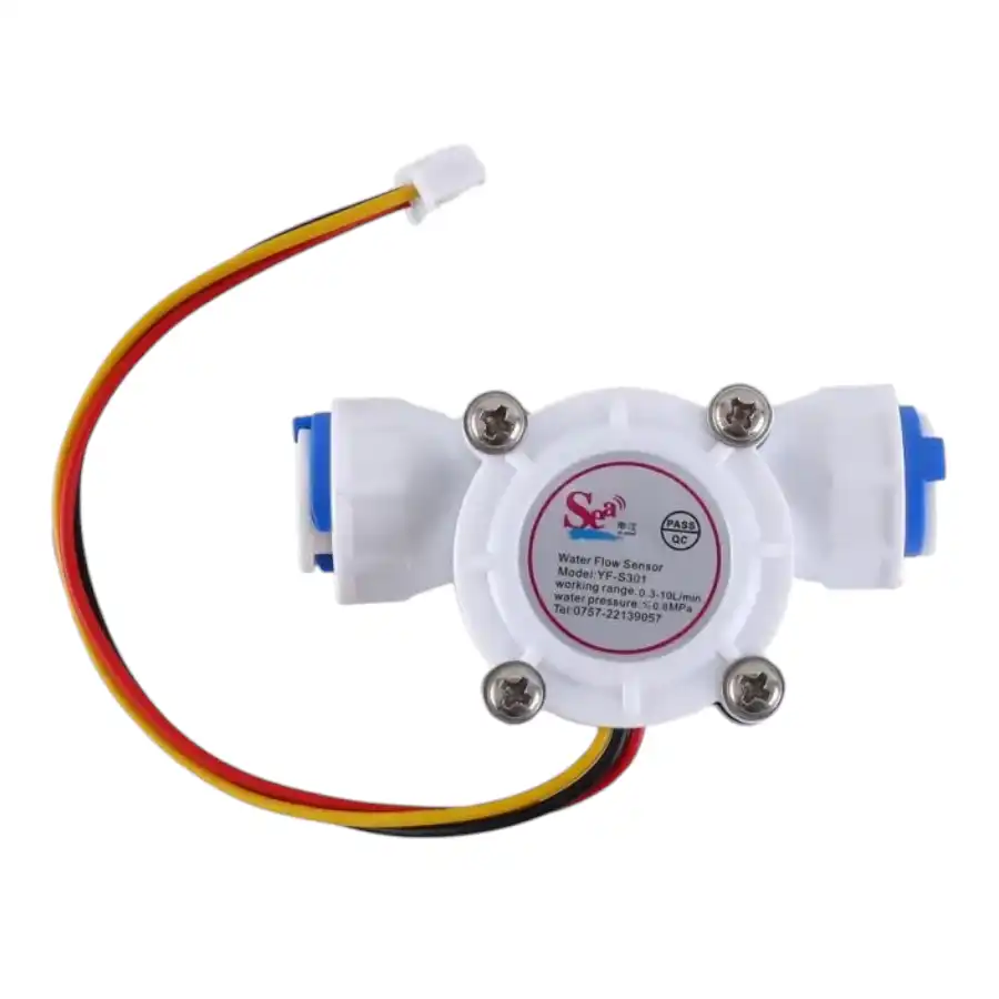 YFS301 7 24V Water Flow Sensor Flowmeter 0.3 10L Min 1