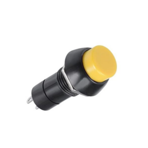 Yellow PBS-11B 12MM 2PIN Momentary Self- Reset Round Plastic Push Button Switch.3